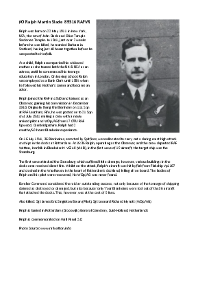 A preview of a PDF biography for Slade, Ralph Martin
